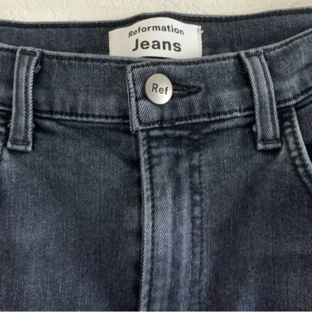 Reformation Jessie High Crop Boot Cut Jeans Wash Redondo Size 27 - Picture 3 of 9